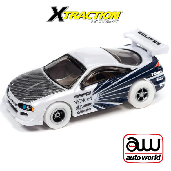 Auto World Xtraction Import Heat 1995 Mitsubishi Eclipse iWheels HO Slot Car