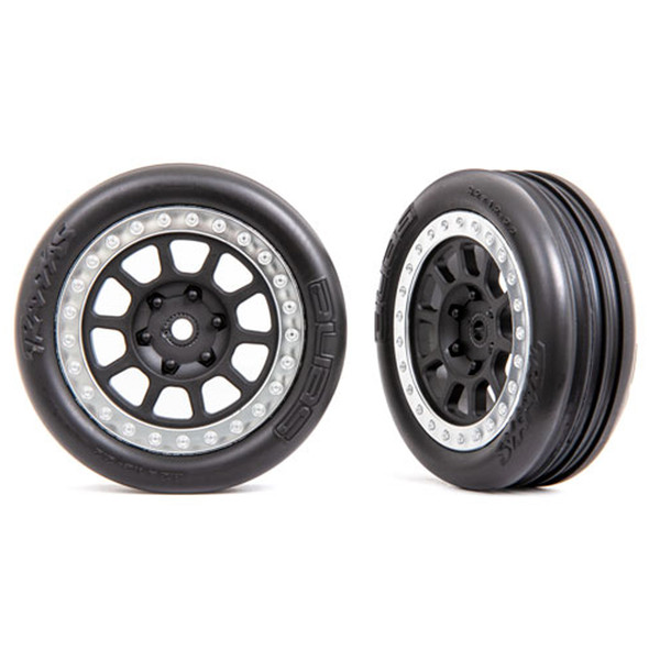 Traxxas 2471T 2.2" Alias Tires w/ Black Chrome Wheels (2) : Bandit