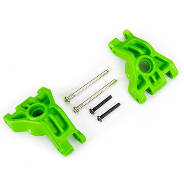 Traxxas 9050G Heavy Duty L/R Rear Sub Axle Carriers Green : 4x4 Hoss/Rustler/Slash