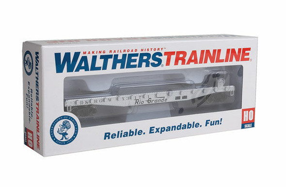 Walthers 931-1462 Flat Car - Ready to Run - Denver & Rio Grande Western HO Scale