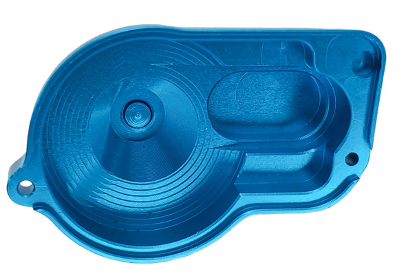 NHX RC Aluminum Gearbox Housing Cover - Blue : Losi Mini T 2.0 / Mini-B