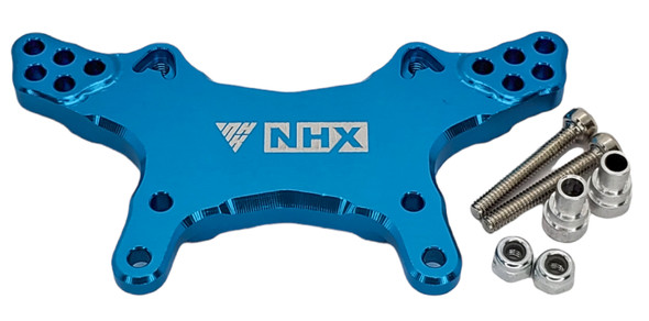 NHX RC Aluminum  Adjustable Front Shock Tower - Blue : Losi Mini T 2.0