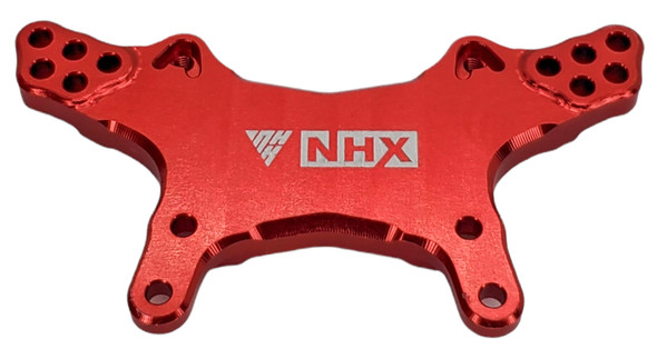 NHX RC Aluminum  Adjustable Front Shock Tower - Red: Losi Mini T 2.0