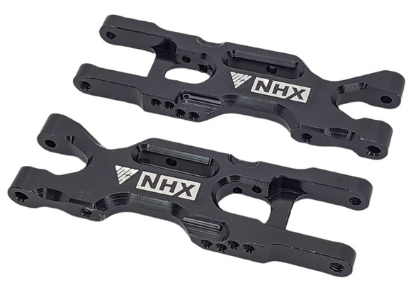 NHX RC Aluminum Rear Suspension A Arms  - Black : Losi Mini T 2.0 / Mini-B