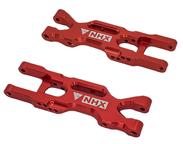 NHX RC Aluminum Rear Suspension A Arms  - Red : Losi Mini T 2.0 / Mini-B