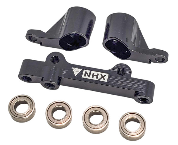 NHX RC Aluminum Steering BellCrank w/ Bearings -Black : Losi Mini T 2.0 / Mini-B