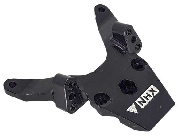 NHX RC Aluminum Front Bulkhead -Black: Losi Mini T 2.0 / Mini-B