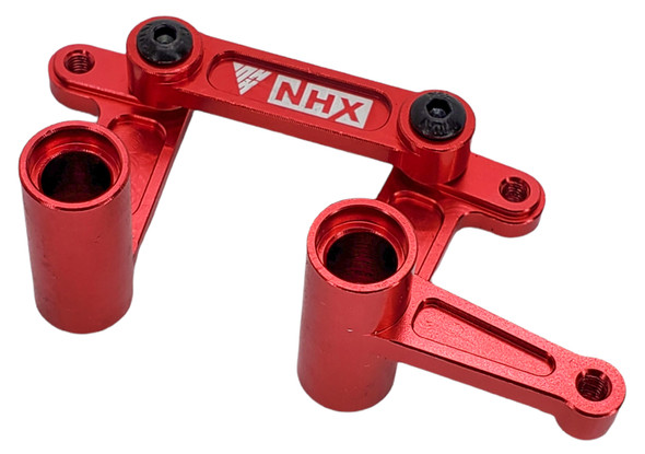 NHX RC Aluminum Steering Bellcrank -Red: 1/10 2WD Slash Bandit Rustler Stampede