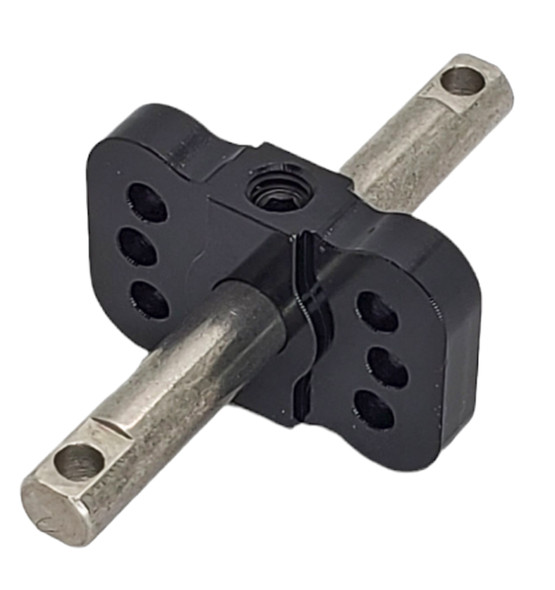 NHX RC Aluminum Differential Locker Spool -Black: 1/10 Slash 2WD