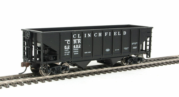Walthers 931-1840 Coal Hopper - Ready to Run - Clinchfield #52492 HO Scale