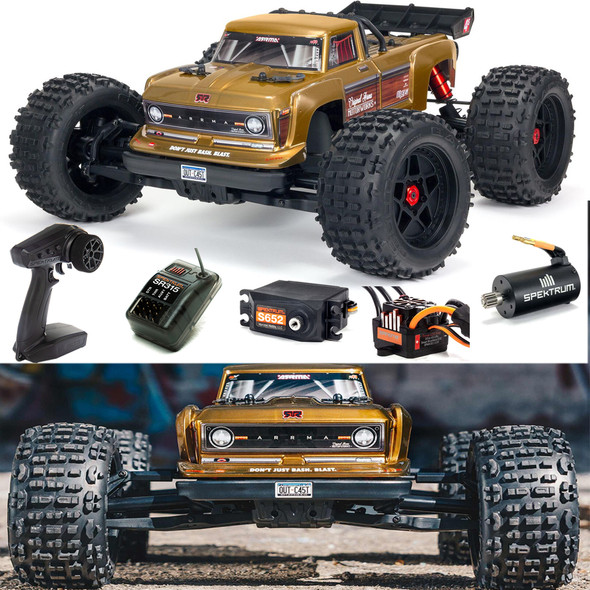 ARRMA ARA4410V2T1 1/10 OUTCAST 4X4 4S V2 BLX Stunt Truck RTR Bronze