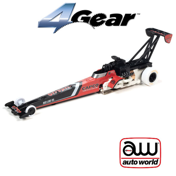 Auto World 4Gear NHRA R27 Steve Torrence Capco Top Fuel Dragster iWheels HO Slot Car