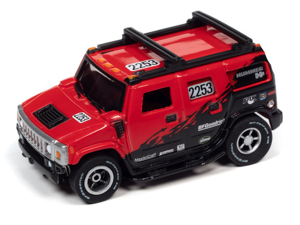 Auto World Xtraction Rally 2005 Hummer H2 Red HO Scale Slot Car