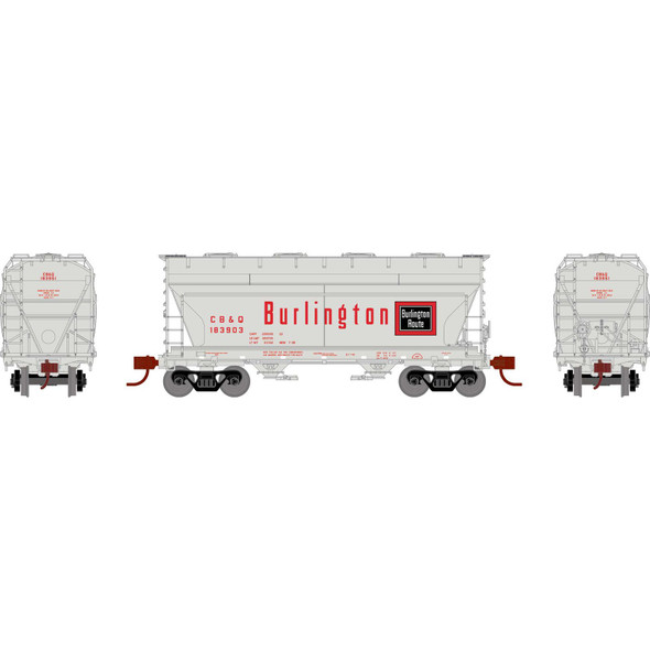 Athearn ATH24663 ACF 2970 Covered Hopper - CB&Q #183951 N Scale