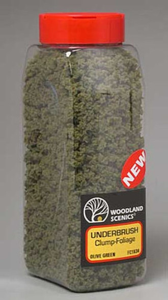 Woodland Scenics Underbrush Shaker Olive Green 32 oz FC1634