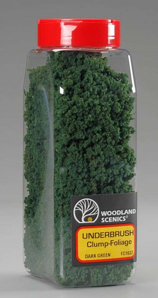 Woodland Scenics Underbrush Shaker Dark Green 32 oz FC1637