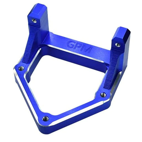 GPM Racing Aluminum 7075-T6 Servo Mount Blue : Losi 1/10 Hammer Rey