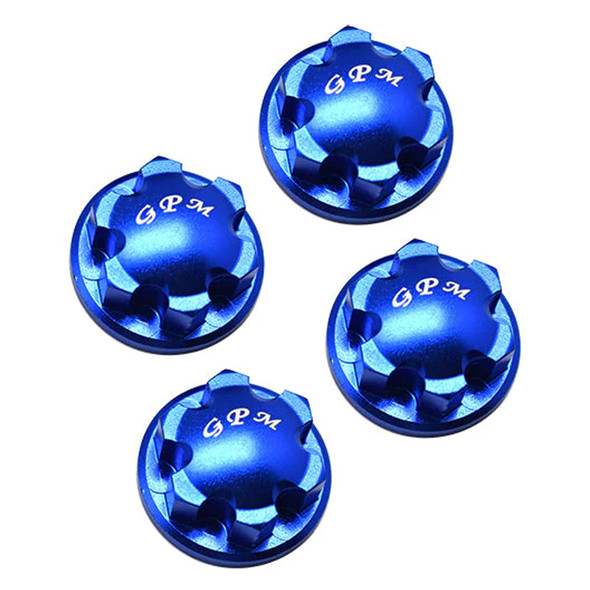 GPM Racing Aluminum 6061-T6 Wheel Lock Blue : 1/8 Sledge / 1/10 E-Revo
