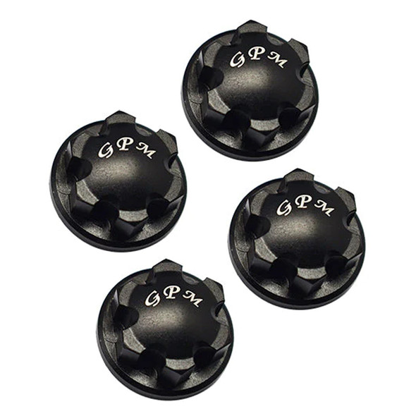 GPM Racing Aluminum 6061-T6 Wheel Lock Black : 1/8 Sledge / 1/10 E-Revo