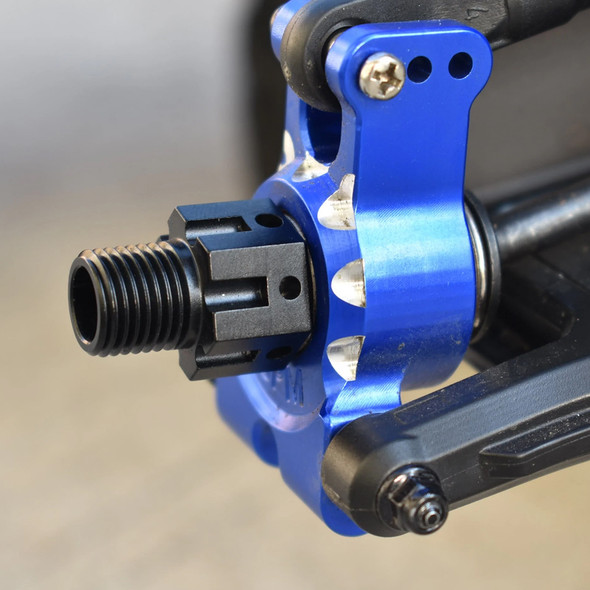 GPM Aluminum 7075-T6 Hex Adapters (+6.5mm) Black : 1/8 Sledge - 1/10 E-Revo / Maxx