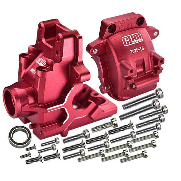 GPM Racing Aluminum 7075-T6 Front Or Rear Gear Box Red : Traxxas 1/8 Sledge GPM Racing Aluminum 7075-T6 Front Or Rear Gear Box Red : Traxxas 1/8 Sledge