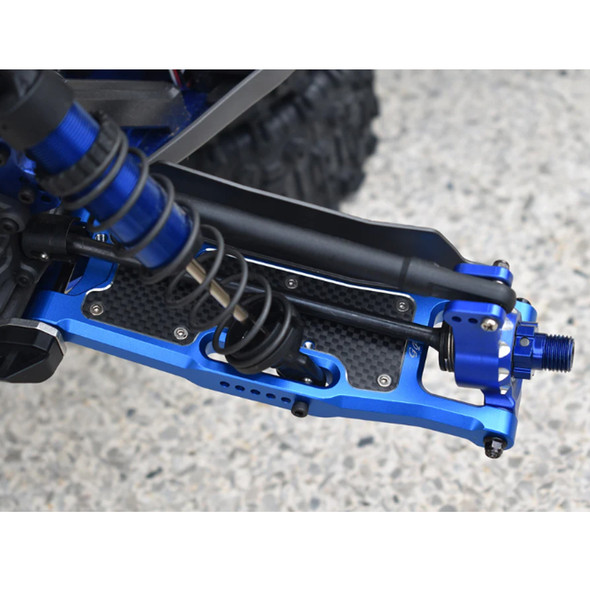 GPM Racing Aluminum 6061-T6 Rear Lower Suspension Arms Blue : 1/8 Sledge