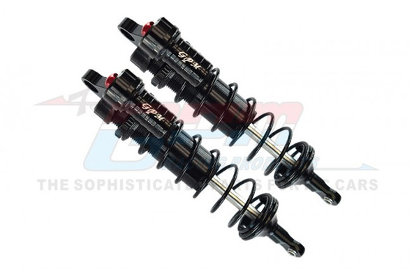 GPM Alum 6061-T6 Front L-Shape Adjustable Spring Dampers 128mm Black : Sledge