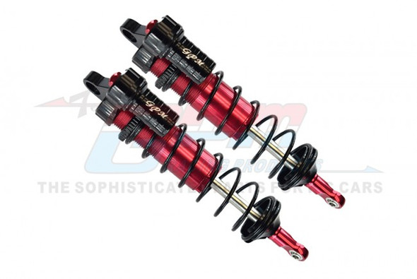 GPM Alum 6061-T6 Front L-Shape Adjustable Spring Dampers 128mm Red : Sledge