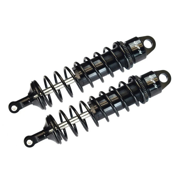 GPM Alum 6061-T6 Front Adjustable Spring Dampers 128mm Black w/ 6mm Shaft : Sledge