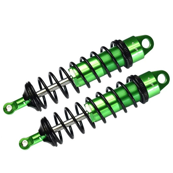 GPM Alum 6061-T6 Front Adjustable Spring Dampers 128mm Green w/ 6mm Shaft : Sledge