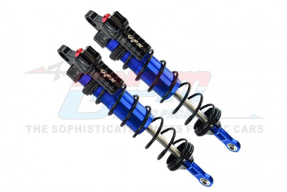 GPM Alum 6061-T6 Rear L-Shape Adjustable Spring Dampers 143mm Blue : Sledge