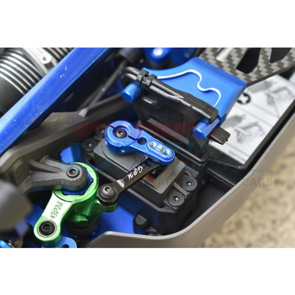 GPM Racing Aluminum 6061-T6 Tie Rod + 25T Servo Horn Black : 1/8 Sledge