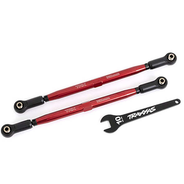Traxxas 7897R Front Tubes 7075-T6 Aluminum 188mm Toe Links Red (2) : X-Maxx