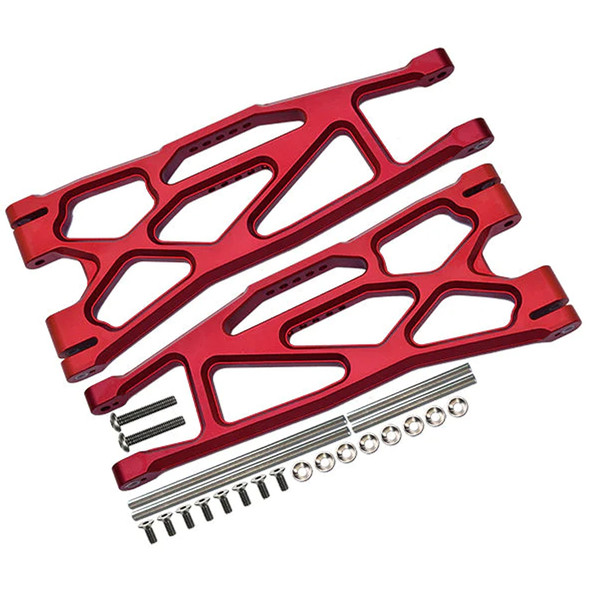 GPM Aluminum 6061-T6 Front Or Rear Extended Lower Arms Red : X-Maxx