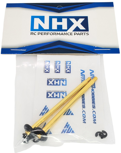 NHX RC 110mm Damper Shaft (2) for Two Stage Internal Shocks