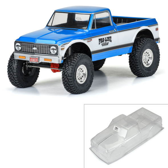 Pro-Line 3604-00 1/10 1972 Chevy K-10 Clear Body 12.3" Wheelbase Crawlers