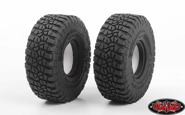 RC4WD Z-T0190 BFGoodrich Mud Terrain T/A KM2 1.55" Tires (2) w/ Foam Inserts