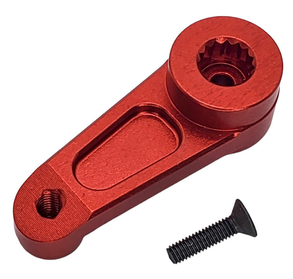 NHX RC Heavy Duty Aluminum 15T Servo Horn for 1/6 Axial SCX6 -Red