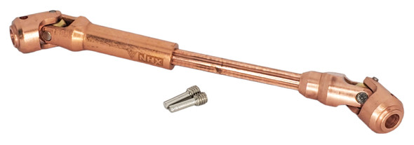NHX RC 94-128mm Metal Splined Center Driveshaft CVD for 1/10 -Copper