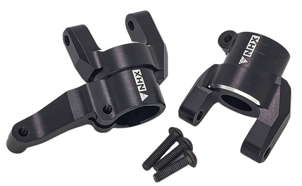 NHX RC Aluminum Steering Knuckle Carriers L/R for Axial SCX6 -Black
