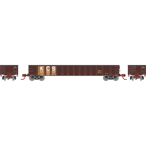 Athearn ATH3550 52' Mill Gondola - Kansas City Southern #800503 Freight Cars N Scale