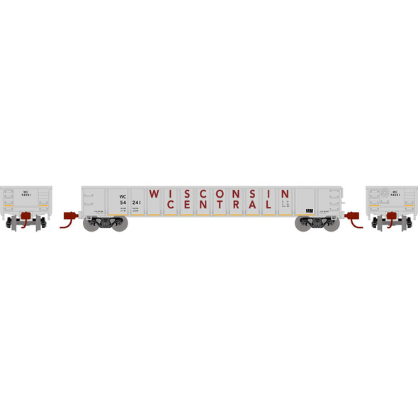 Athearn ATH8394 52' Mill Gondola - Wisconsin Central #54241 RTR Freight Cars HO Scale