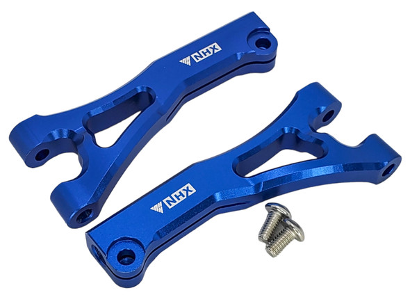 NHX RC Aluminum Front Upper Arms -1/7 Infraction 6S / Limitless / 1/8 Typhon -Blue