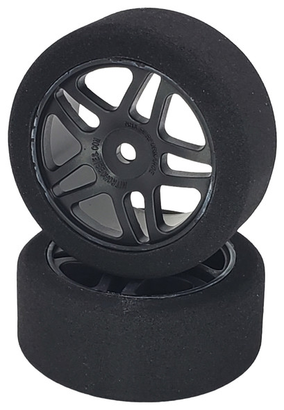 NHX RC 1/10 Alpha SH35 Pre-Glued Foam Tires/Wheels 26mm (2) Black