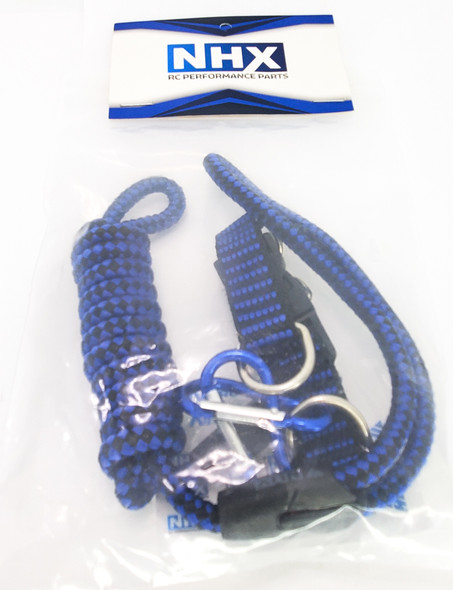 NHX RC Heavy Duty Recovery Tow Rope / Strap for 1/10 1/8 1/5 Scale -Blue