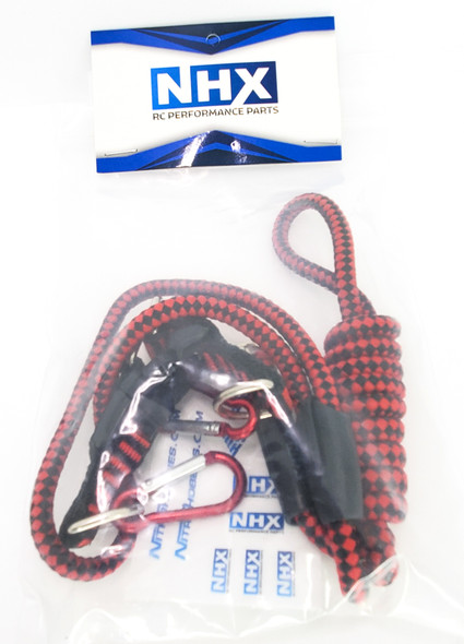 NHX RC Heavy Duty Recovery Tow Rope / Strap for 1/10 1/8 1/5 Scale -Red