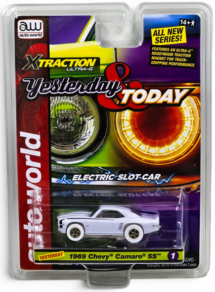 Auto World Xtraction Yesterday 1969 Chevrolet Camaro SS iWheels HO Slot Car