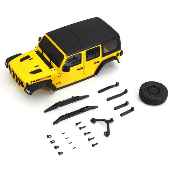 Kyosho MXB01Y MX-01 Jeep Wrangler Unlimited Rubicon Yellow Body Set for Mini-Z 4x4