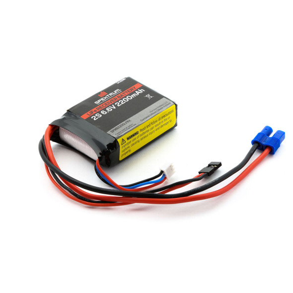 Spektrum 2200mAh 2S 6.6V 20C LiFe Receiver Battery SPMB2200LFRX