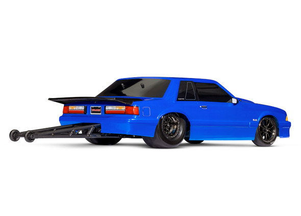 Traxxas 9421X Ford 5.0 Mustang Painted Blue Body w/ Decals for Drag Slash